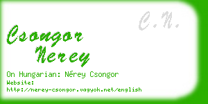 csongor nerey business card