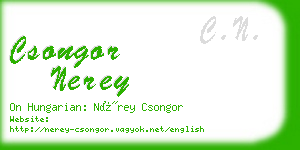 csongor nerey business card